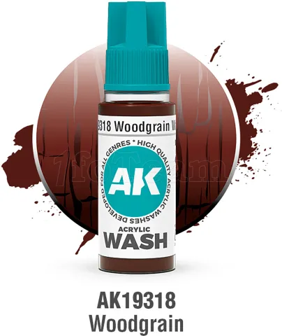 Photo de Ak Interactive Pot de Wash - Woodgrain (18 ml)