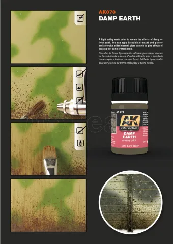 Photo de Ak Interactive Pot d'Enamel Effects - Damp Earth (35 ml)