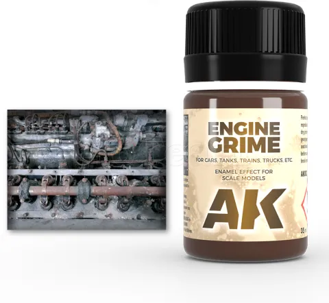 Photo de Ak Interactive Pot d'Enamel Effects - Engine Grime (35 ml)