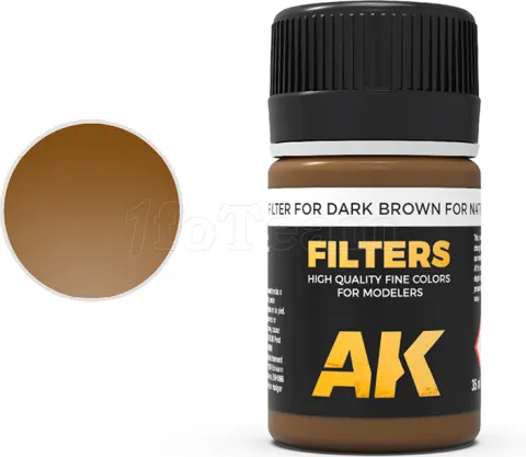 Photo de Ak Interactive Pot d'Enamel Effects - Filter For Nato Camo Vehicles (35 ml)