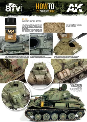 Photo de Ak Interactive Pot d'Enamel Effects - Summer Kursk Earth Effects (35 ml)