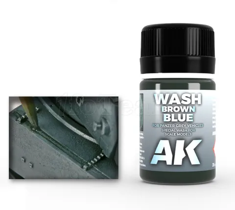 Photo de Ak Interactive Pot d'Enamel Effects - Wash For Panzer Grey Vehicles (35 ml)