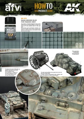 Photo de Ak Interactive Pot d'Enamel Effects - Wash For Panzer Grey Vehicles (35 ml)