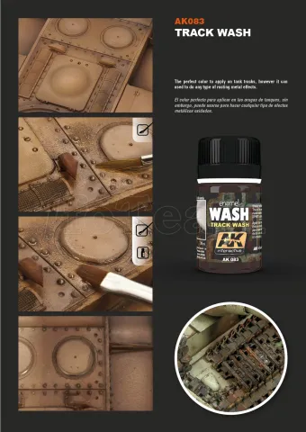 Photo de Ak Interactive Pot d'Enamel Effects - Wash For Track (35 ml)
