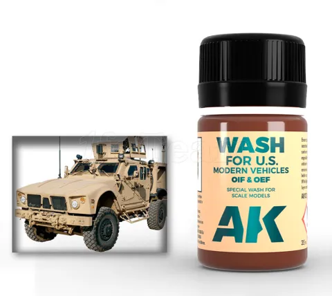 Photo de Ak Interactive Pot d'Enamel Effects - Wash For U.S. Modern Vehicles Oif & Oef (35 ml)