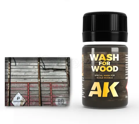 Photo de Ak Interactive Pot d'Enamel Effects - Wash for Wood (35 ml)