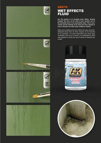 Photo de Ak Interactive Pot d'Enamel Effects - Wet Effects Fluid (35 ml)