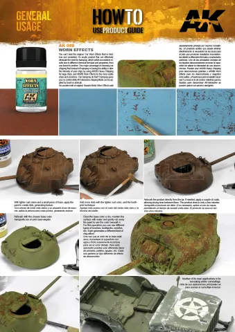 Photo de Ak Interactive Pot d'Enamel Effects - Worn Effects Acrylic Fluid (35 ml)