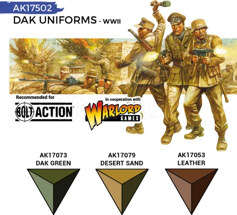 Photo de Ak Interactive Quick Gen - Dak Uniforms (Set 3 Refs)