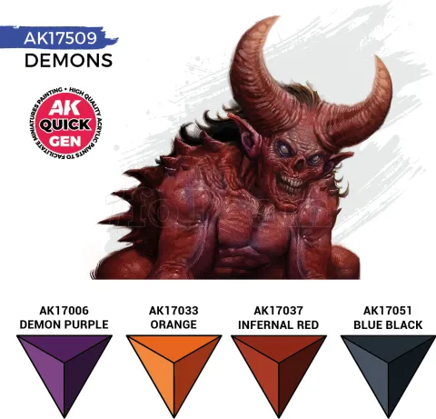 Photo de Ak Interactive Quick Gen - Demons (Set 4 Refs)