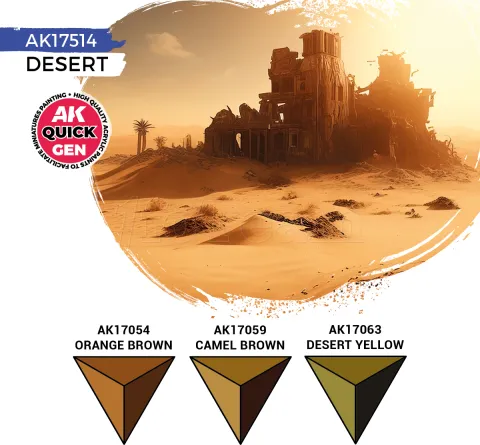 Photo de Ak Interactive Quick Gen - Desert (Set 3 Refs)