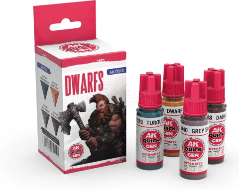 Photo de Ak Interactive Quick Gen - Dwarfs (Set 4 Refs)