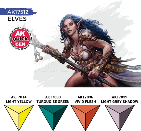 Photo de Ak Interactive Quick Gen - Elves (Set 4 Refs)