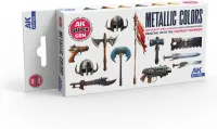 Photo de Ak Interactive Quick Gen - Metallics (Set 6 Refs)