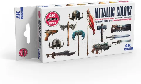 Photo de Ak Interactive Quick Gen - Metallics (Set 6 Refs)