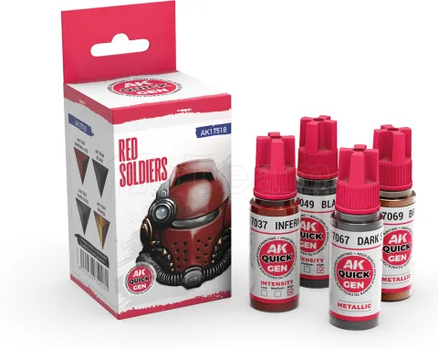 Photo de Ak Interactive Quick Gen - Red Soldiers (Set 4 Refs)