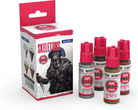 Photo de Ak Interactive Quick Gen - Skeletons (Set 4 Refs)