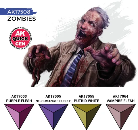 Photo de Ak Interactive Quick Gen - Zombies (Set 4 Refs)