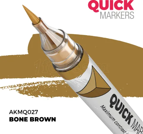 Photo de Ak Interactive - Quickmarker Bone Brown