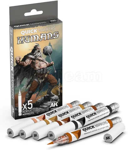 Photo de Ak Interactive - Quickmarker Set Humans