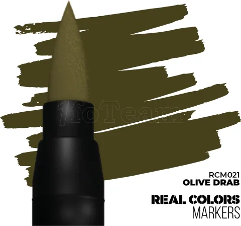 Photo de Ak Interactive - Real Colors Marker Olive Drab