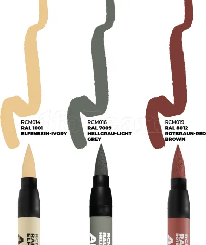 Photo de Ak Interactive - Real Colors Marker Set German Tanks Interior (3 Markers)