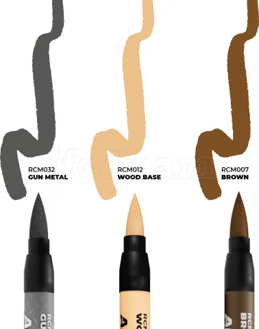 Photo de Ak Interactive - Real Colors Marker Set Tools (3 Markers)