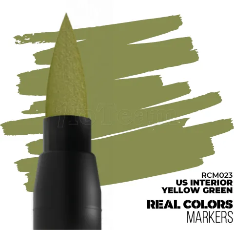 Photo de Ak Interactive - Real Colors Marker Us Interior Yellow Green
