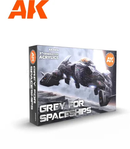 Photo de Ak Interactive Set de Peinture - Grey for Spaceships Colors Set