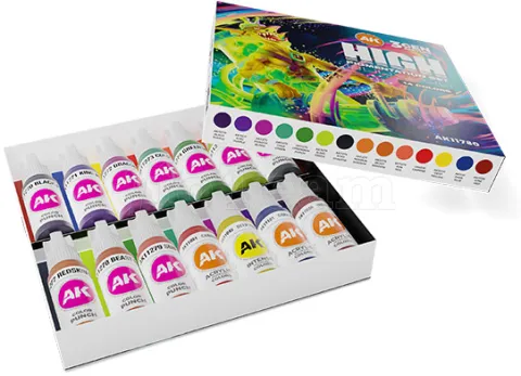 Photo de Ak Interactive Set de Peinture - High Pigmentation (14  Colors)