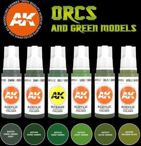 Photo de Ak Interactive Set de Peinture - Orcs & Green Creatures