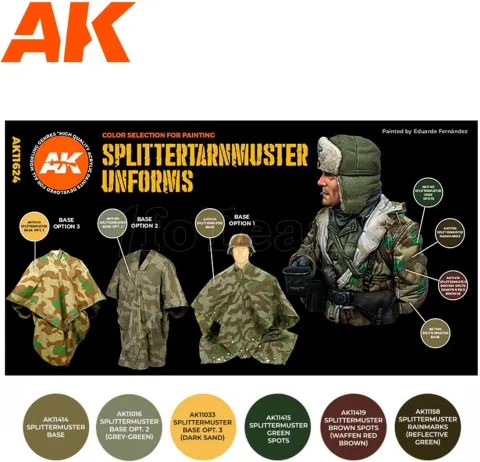 Photo de Ak Interactive Set de Peinture - Splittermuster Uniform 3G