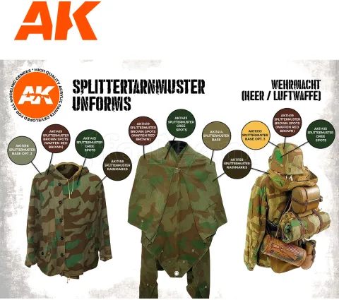 Photo de Ak Interactive Set de Peinture - Splittermuster Uniform 3G