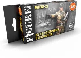 Photo de Ak Interactive Set de Peinture - Waffen Ss 44 Dot Uniform Colors 3G