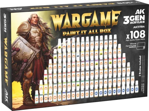 Photo de Ak Interactive Set de Peinture - Wargame Paint It All (108 Ref.)
