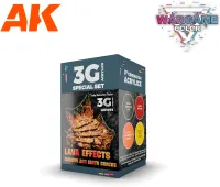 Photo de Ak Interactive Set de Peinture - Wargame Set : Lava Effects