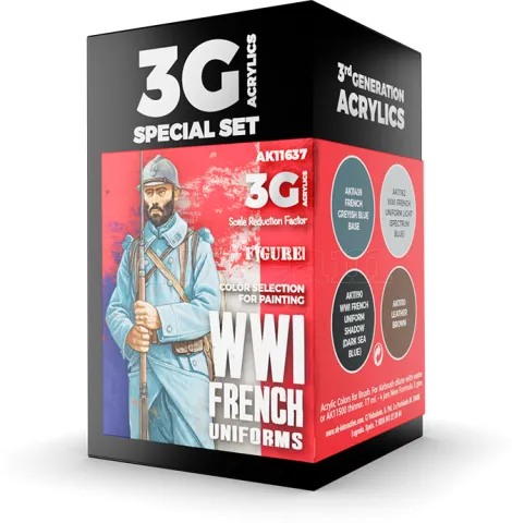 Photo de Ak Interactive Set de Peinture - Ww1 French Uniforms 3G
