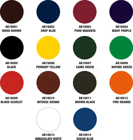Photo de Ak Interactive Set de : The Inks - Full Range Box (28 refs)