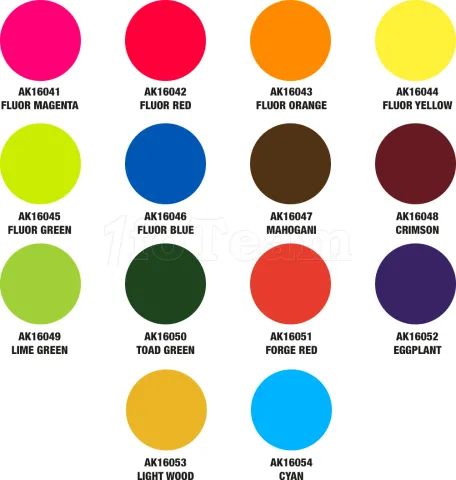 Photo de Ak Interactive Set de : The Inks - Full Range Box (28 refs)