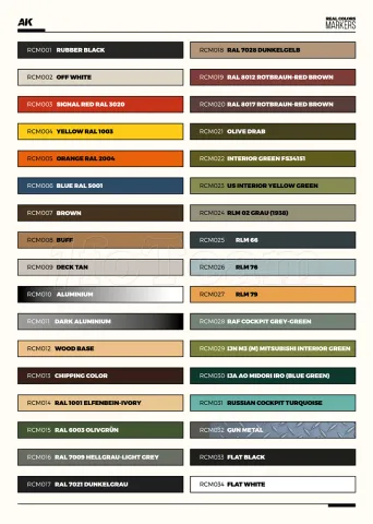 Photo de Ak Interactive - Special Box 34 Real Colors Markers