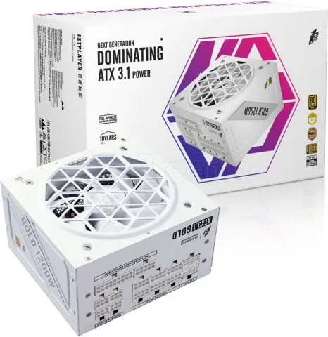 Photo de Alimentation ATX 1stPlayer NGDP Gold - 1200W (Blanc)