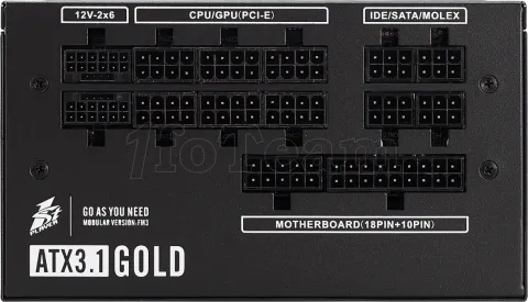 Photo de Alimentation ATX 1stPlayer NGDP Gold - 1200W (Noir)