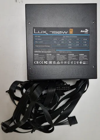 Photo de Alimentation ATX AeroCool Lux - 750W (Noir) - SN BLD75AEC1392479 - ID 203763