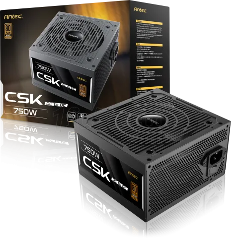 Photo de Alimentation ATX Antec Cuprum Strike CSK DC - 750W (Noir)