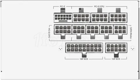 Photo de Alimentation ATX Antec GSK ATX 3.1 - 850W (Blanc)