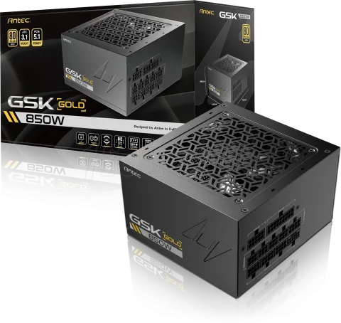 Photo de Alimentation ATX Antec GSK ATX 3.1 - 850W (Noir)