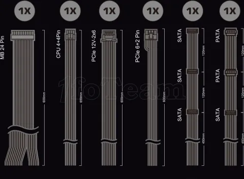 Photo de Alimentation ATX ASRock Pro-B - 750W (Noir)