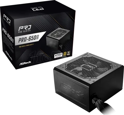 Photo de Alimentation ATX ASRock Pro-G - 650W (Noir)