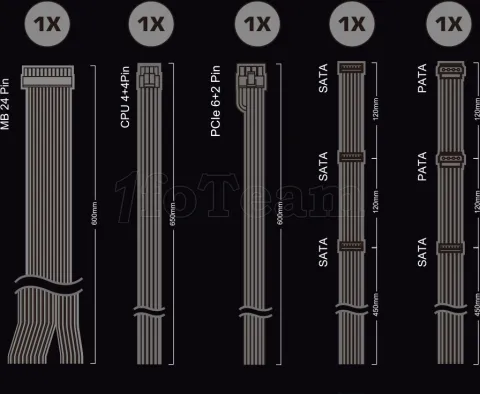 Photo de Alimentation ATX ASRock Pro-G - 650W (Noir)