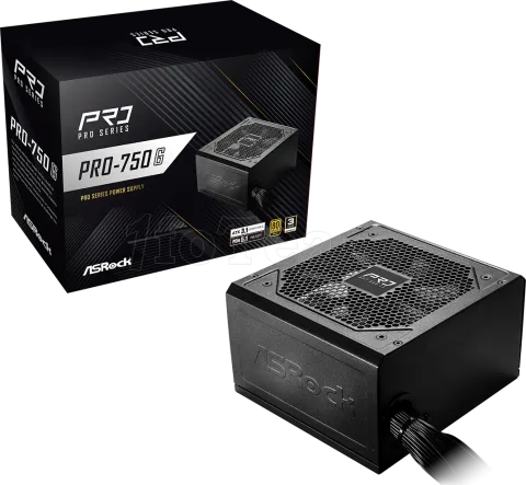 Photo de Alimentation ATX ASRock Pro-G - 750W (Noir)